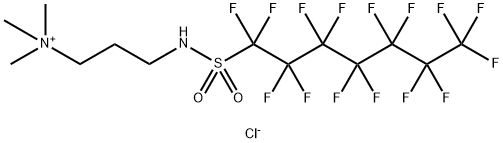 N,N,N-トリメチル-3-[[(ペンタデカフルオロヘプチル)スルホニル]アミノ]-1-プロパンアミニウム・クロリド 化学構造式
