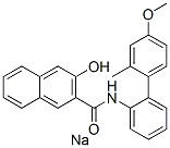 sodium 3-hydroxy-N-[4-methoxy-o-tolylphenyl]naphthalene-2-carboxamidate 结构式