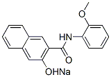 sodium N-(o-anisyl)-3-hydroxynaphthalene-2-carboxamidate Struktur