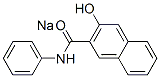 sodium 3-hydroxy-N-phenylnaphthalene-2-carboxamidate Struktur