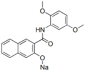 N-(2,5-Dimethoxyphenyl)-3-sodiooxy-2-naphthalenecarboxamide Struktur
