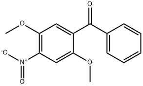 (2,5-ジメトキシ-4-ニトロフェニル)フェニルメタノン 化学構造式