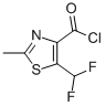 4-Thiazolecarbonyl chloride, 5-(difluoromethyl)-2-methyl- (9CI) Struktur