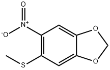 1,3-Benzodioxole, 5-(Methylthio)-6-nitro- Struktur