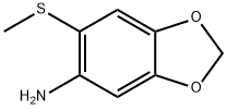 6-(甲巯基)苯并[D][1,3]1,3-二氧杂环戊烯-5-胺, 68560-13-4, 结构式