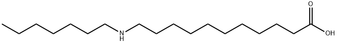 11-(heptylamino)undecanoic acid Struktur