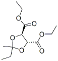 (4R)-2β-エチル-2-メチル-1,3-ジオキソラン-4β,5α-ジカルボン酸ジエチル 化学構造式