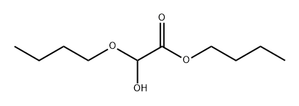 ブトキシヒドロキシ酢酸ブチル 化学構造式