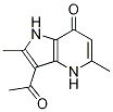 3-acetyl-1,4-dihydro-2,5-diMethyl-7H-Pyrrolo[3,2-b]pyridin-7-one Struktur