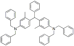 α,α-Bis(4-dibenzylamino-2-methylphenyl)toluene Struktur
