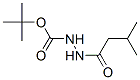Hydrazinecarboxylic acid, 2-(3-methyl-1-oxobutyl)-, 1,1-dimethylethyl ester Struktur