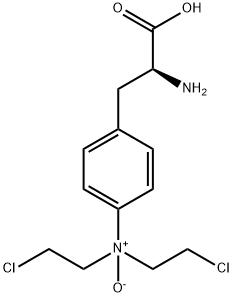 4-[二(2-氯乙基)氧代氨基]-L-苯丙氨酸 结构式