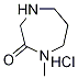 1-Methyl-1,4-diazepan-2-one hydrochloride Struktur