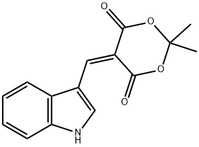 5-(indol-3-ylmethylene)-2,2-dimethyl-1,3-dioxane-4,6-dione Structure