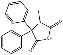 1-Methyl-5,5-diphenylimidazolidine-2,4-dione 结构式