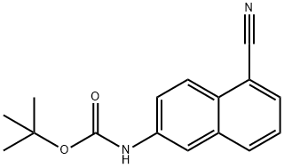TERT-BUTYL (5-CYANO-2-NAPHTHYL)CARBAMATE Struktur