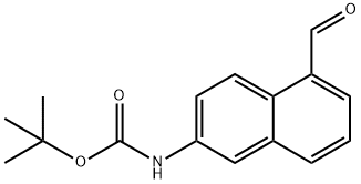 TERT-BUTYL (5-FORMYL-2-NAPHTHYL)CARBAMATE Struktur