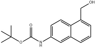 TERT-BUTYL [5-(HYDROXYMETHYL)-2-NAPHTHYL]CARBAMATE Struktur
