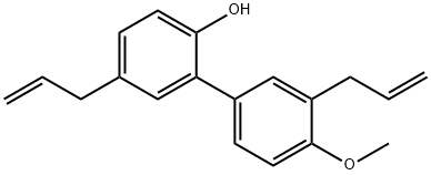 4'-Methoxy-3',5-di-2-propenyl-(1,1'-biphenyl)-2-ol Struktur