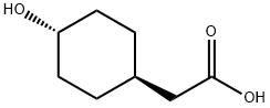 反式-2-(4-羟基环己基)乙酸,68592-23-4,结构式