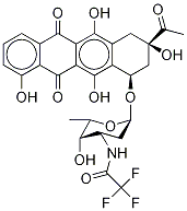 N-(Trifluoroacetyl)-1-desMethyl Daunorubicin,68594-06-9,结构式