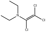 1,2,2-トリクロロ-N,N-ジエチルエテンアミン 化学構造式