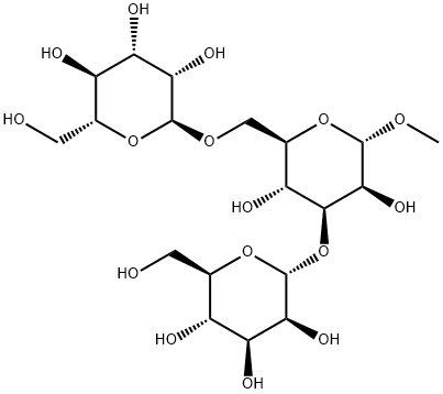 ALPHA1,3ALPHA1,6-MANNOTRIOSE, ALPHA-METHYL GLYCOSIDE Struktur