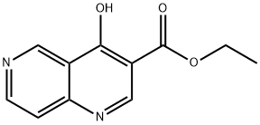 4-HYDROXY-[1,6]NAPHTHYRIDINE-3-CARBOXYLIC ACID ETHYL ESTER Struktur