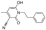1,2-Dihydro-6-hydroxy-4-methyl-2-oxo-1-(2-phenylethyl)-3-pyridinecarbonitrile Structure