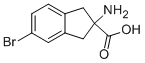2-AMINO-5-BROMO-2,3-DIHYDRO-1H-INDENE-2-CARBOXYLIC ACID Struktur