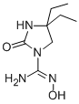 1-Imidazolidinecarboximidamide,4,4-diethyl-N-hydroxy-2-oxo- Struktur