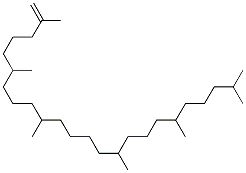 五氢角鲨烯, 68629-07-2, 结构式