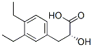 Benzenepropanoic acid, 3,4-diethyl-alpha-hydroxy-, (alphaR)- (9CI) Structure