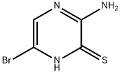 3-氨基-6-溴-2-吡嗪硫酚 结构式