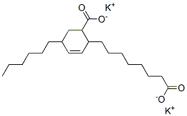 potassium 6-carboxy-4-hexylcyclohex-2-ene-1-octanoate|