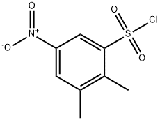2,3-ジメチル-5-ニトロベンゼンスルホン酸クロリド 化学構造式
