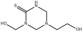 Tetrahydro-5-(2-hydroxyethyl)-1-(hydroxymethyl)-1,3,5-triazine-2(1H)-thione Structure