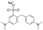 5-(Dimethylamino)-2-[[4-(dimethylamino)phenyl]methyl]benzenesulfonic acid sodium salt Struktur