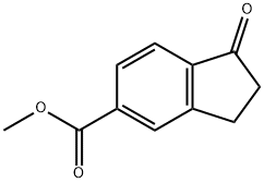 1-オキソ-2,3-ジヒドロ-1H-インデン-5-カルボン酸メチル 化学構造式