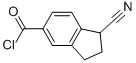1H-Indene-5-carbonyl chloride, 1-cyano-2,3-dihydro- (9CI) Structure