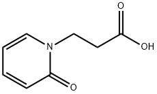 3-(2-オキソピリジン-1(2H)-イル)プロパン酸 化学構造式