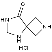 2,5,7-triazaspiro[3.4]octan-8-one hydrochloride Struktur