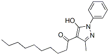 1-(5-Hydroxy-3-methyl-1-phenyl-1H-pyrazol-4-yl)-1-decanone,68637-98-9,结构式