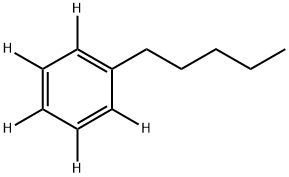 N‐ペンチルベンゼン‐2,3,4,5,6‐D5 化学構造式
