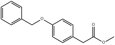 2-(4-ベンジルオキシフェニル)酢酸メチル 化学構造式