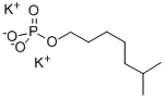 磷酸异辛酯钾盐 结构式