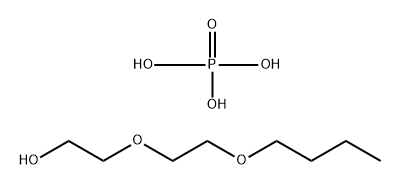 Ethanol, 2-(2-butoxyethoxy)-, phosphate, potassium salt  Structure