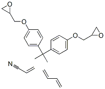 2-PROPENENITRILE-1,3-BUTADIENE, CARBOXY TERMINATED-BISPHENOL A DIGLYCIDYL ETHER POLYMER Struktur