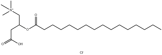 パルミトイル-D,L-カルニチン 化学構造式