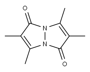 2,3,6,7-Tetramethyl-1,5-diazabicyclo[3.3.0]octa-2,6-diene-4,8-dione Struktur